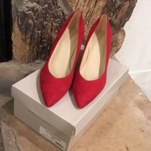 Marc Fisher Red Suede Shoes (New)
